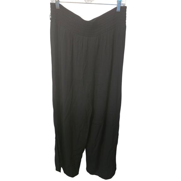 Shade & Shore Black Vacation Swim Cruise Beach Lightweight Poolside Pants L NWT - Picture 3 of 5